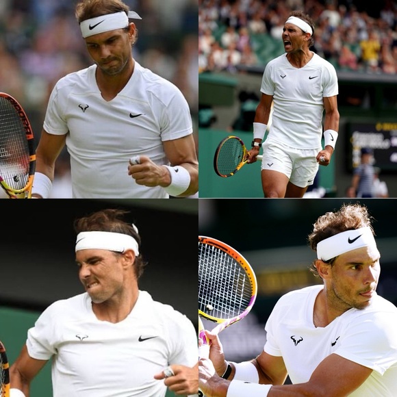 Nike Rafael Nadal Custom Player PE Issued Tennis Shirt White Green FD5407-100